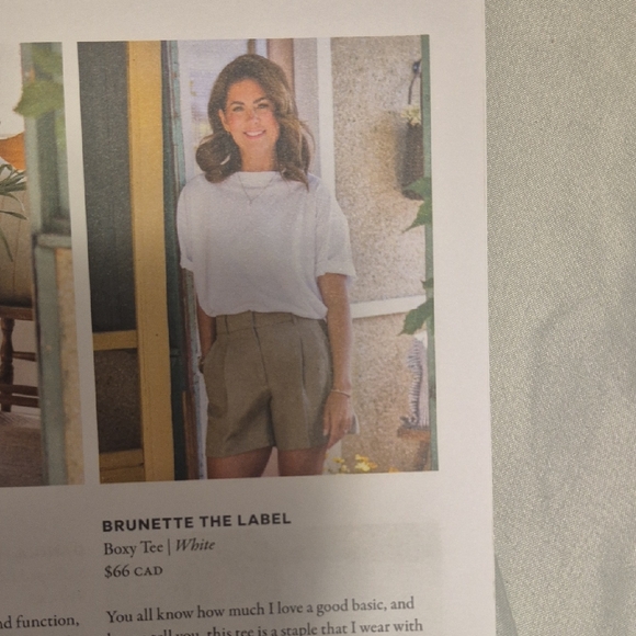 Brunette The Label Tops - Brunette The Label White Boxy Tee